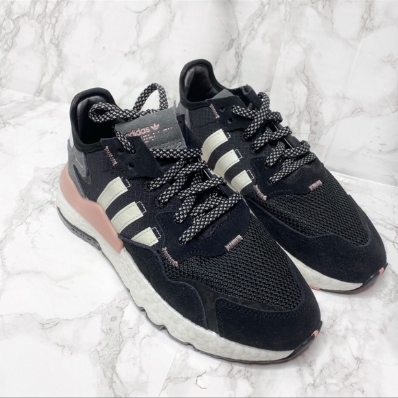 NWB Adidas Nite Jogger Pink Black combo - Picture 2 of 7